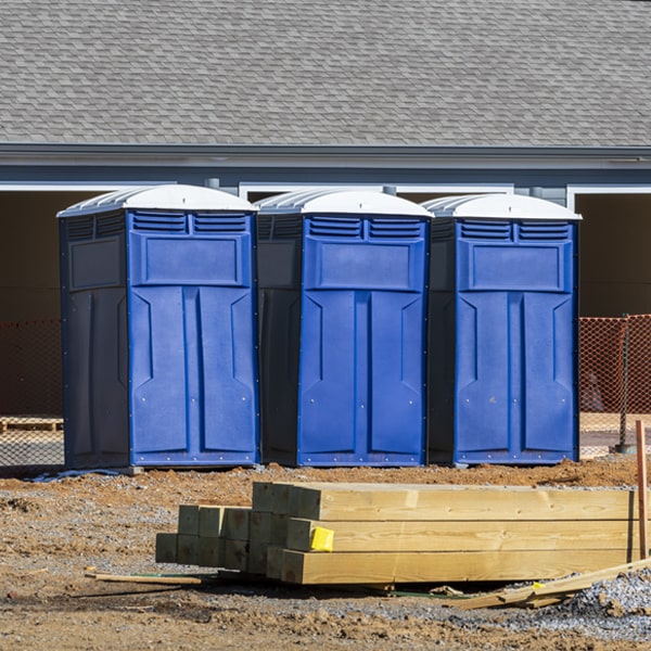 what is the expected delivery and pickup timeframe for the portable toilets in Chikaming Michigan